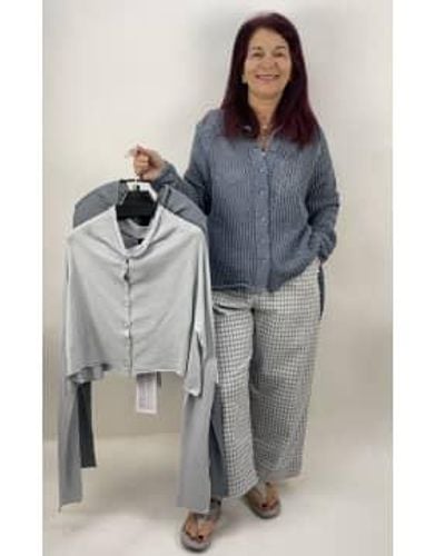 Rundholz Water Check Trousers Check, Xs Xl - Grey
