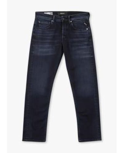 Replay S Grover 573 Bio Straight Jeans - Blue