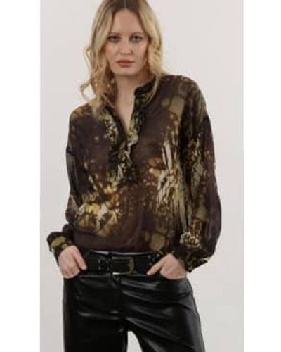 Religion Eclipse Abstract Printed Shirt 10 - Brown