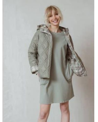indi & cold Reversible Quilted Jacket M - Grey