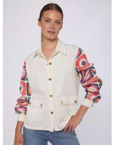 Vilagallo Jacket Olivia Crochet Sequins - Multicolore