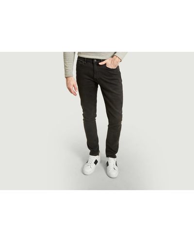Samsøe & Samsøe Worn Black Stefan Tinted Slim Fit Jeans - Multicolore