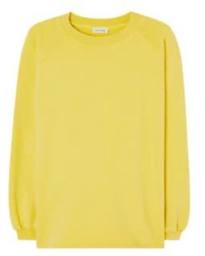 American Vintage Izubird Pullover izu03 Vintage Mais - Gelb
