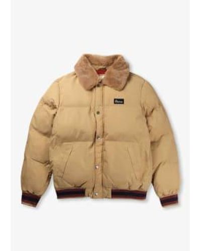 Penfield S Archive Padded Bomber Jacket - Natural