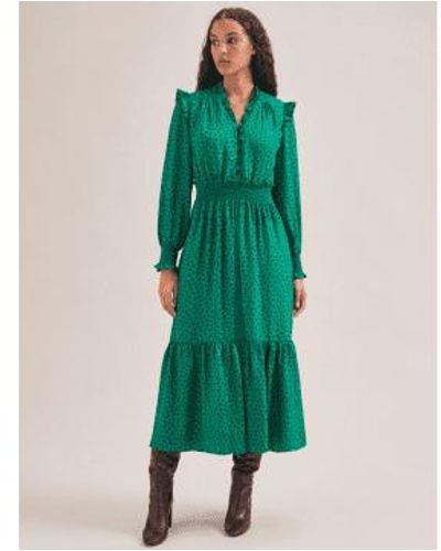 Cefinn Saskia Jacquard Maxi Dress Col Multi - Verde