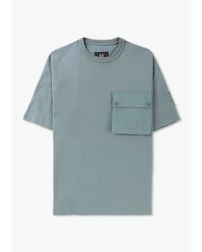 Belstaff Herren-castmaster-t-shirt in mineralischem grün - Blau