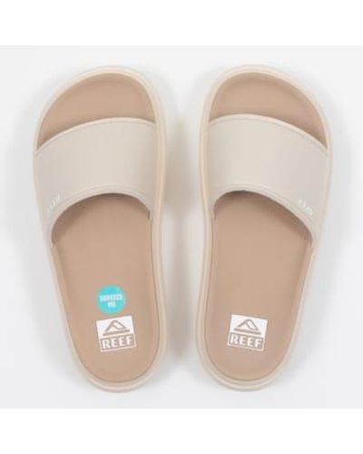 Reef S Cushion Bondi Bay Platform Sandals - Natural