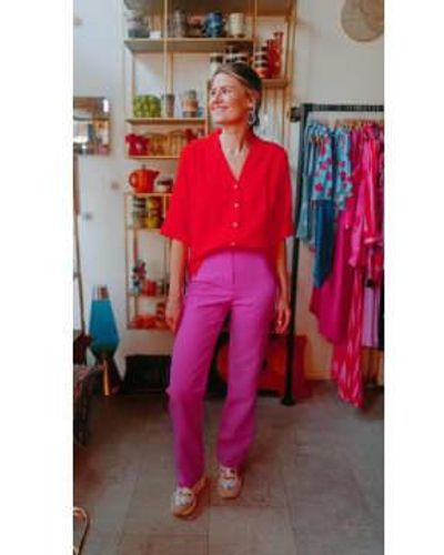 Eight Paris Lore Pantalon Bright - Rosso