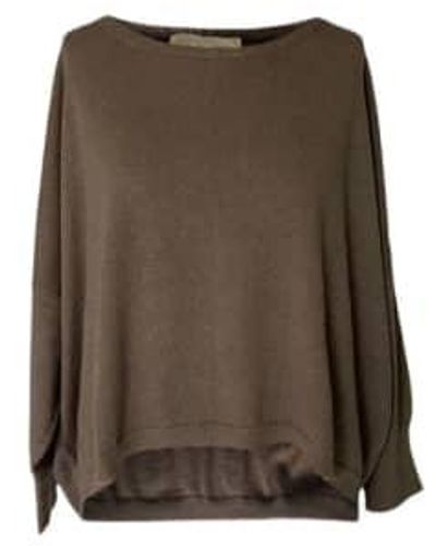 WINDOW DRESSING THE SOUL Wdts Mia Mohair 100% Jumper Light Grey One Size - Brown