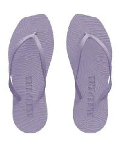 Sleeper Tapered Lavender Flip Flops 36 - Purple