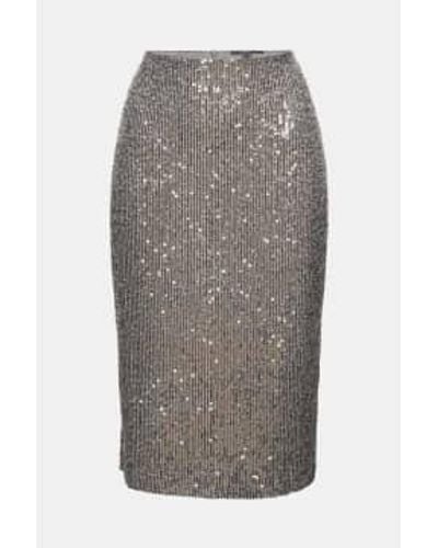 Esprit Skirt With Slate Coloured Sequins - Grigio