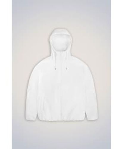 Rains Powder Lohja Short Insulated Jacket - Bianco