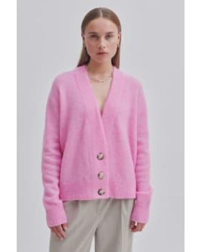 Second Female Brookline Knit Cardigan Begonia Xs - Pink