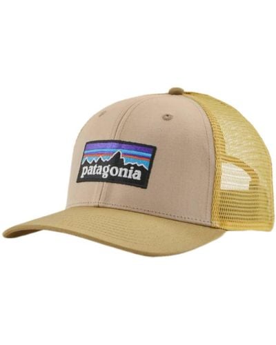 Patagonia P 6 Logo Trucker Hat Oar Tan 3 - Multicolore
