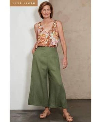 Eb & Ive Indica Crop Pant - Green
