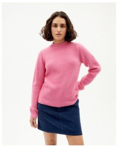 Thinking Mu Hera Knitted Sweater M - Pink