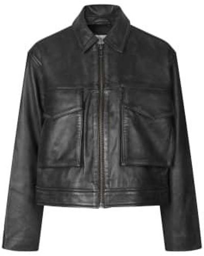 Second Female Lato Leather Jacket - Nero