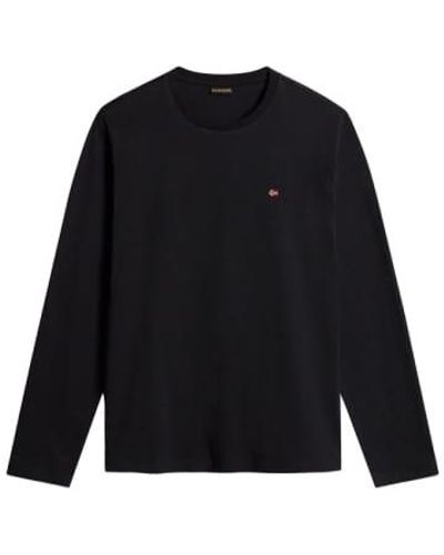 Napapijri Salis Long Sleeve T-shirt Large - Black