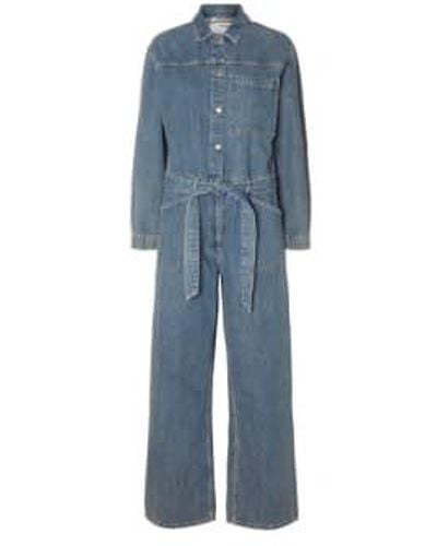 SELECTED Marley Jumpsuit Xs - Blue