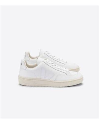 Veja V 12 Leather Sneakers Extra White 1 - Bianco