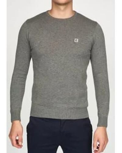 Gabicci Cole Knitted Crew-neck Sweater 2xl - Gray