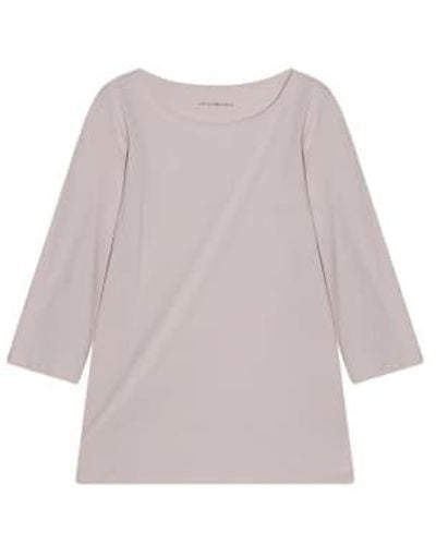 Lis Lareida Cotton Shirt Pia Round Neck M / Hellblau - Grey