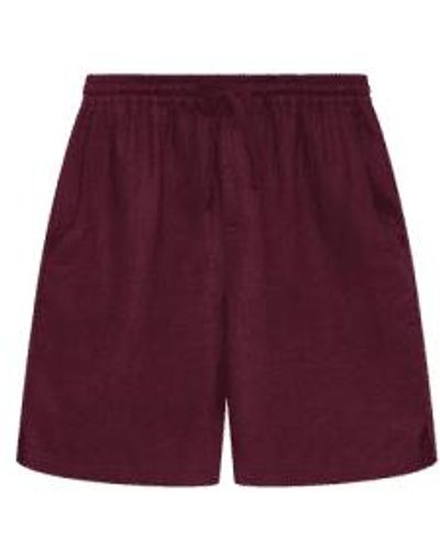 Komodo Jerry Linen Shorts Berry S - Purple
