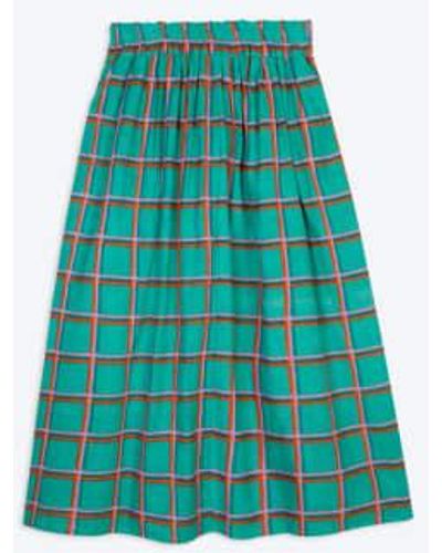 Lowie Check Skirt S - Blue