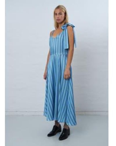 Stella Nova Striped Strap Dress Stripes 8 - Blue