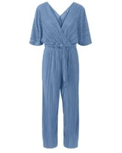Y.A.S | Olinda Ss Ankle Jumpsuit Ashleigh Xs - Blue