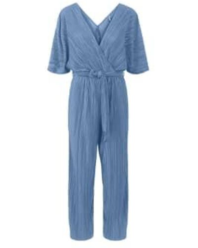 Y.A.S Yas Or Olinda Ss Ankle Jumpsuit Ashleigh - Blu
