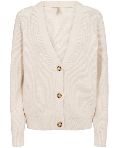 SOYA CONCEPT ONYX Chocolate Brown Teddy Cardigan