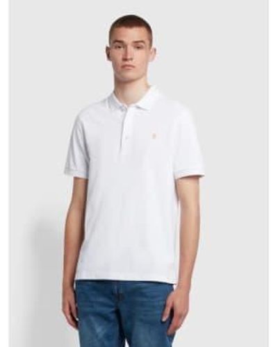 Farah Blanes Short Sleeve Polo Shirt - Bianco