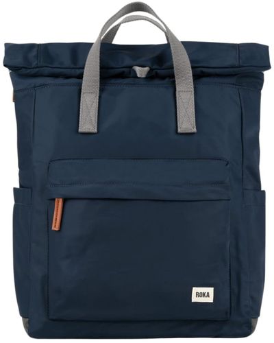 Roka Canfield B Sustainable Backpack Midnight - Blue