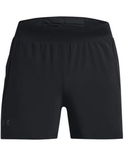 Under Armour Lancez elite 5 shorts en noir / réfléchissant - Bleu