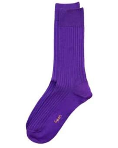 Fresh Cotton Mid-calf Lenght Socks - Purple
