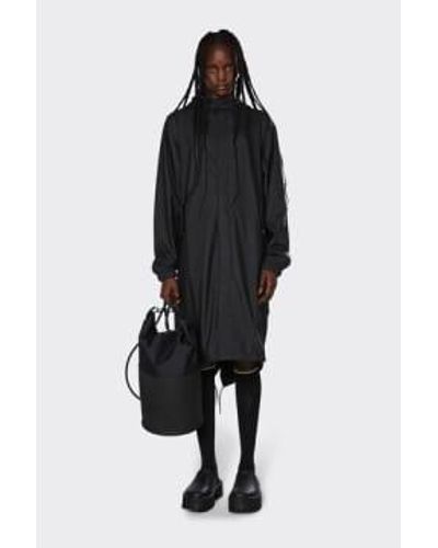 Rains Parka noire en queue poisson