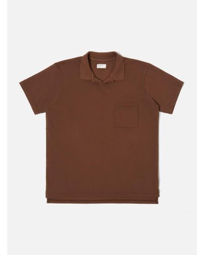 Universal Works Polo Vacation Light Weight Terry - Brown