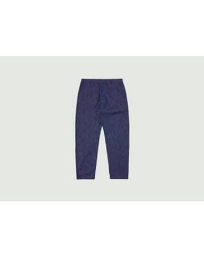 Universal Works Comfort Fit Military Chino Trousers - Blue