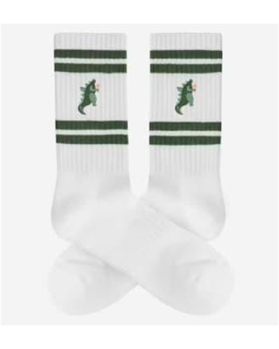 Adam Lippes Sport Socks Zilly Nilly Sustainable Organic Cotton - White