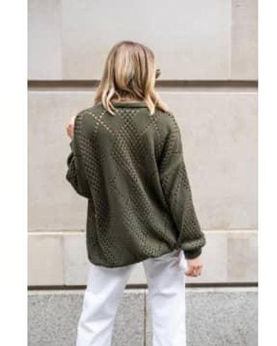Libby Loves Florence Oversized Cardigan / Os - Green
