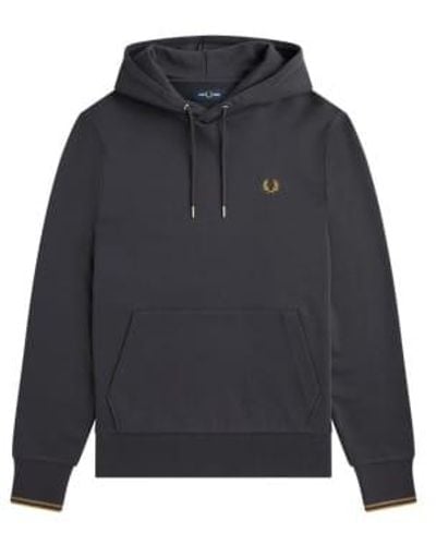 Fred Perry Tipped Hoodie - Blue