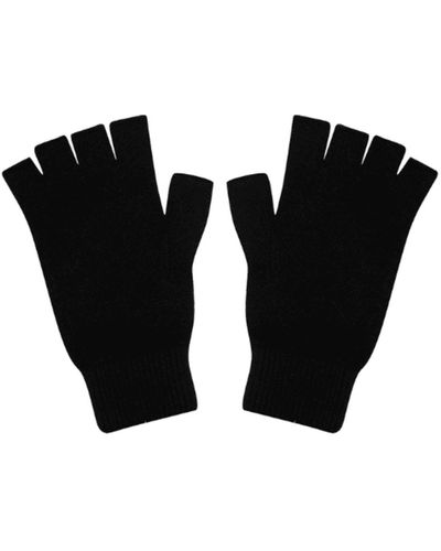 Jumper 1234 Cashmere Fingerless Gloves Black