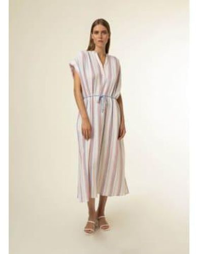 FRNCH Sabrina Dress Multi Stripe - Neutro
