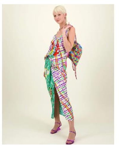 ME 369 Luna Tie Front Skirt Xs - Multicolor