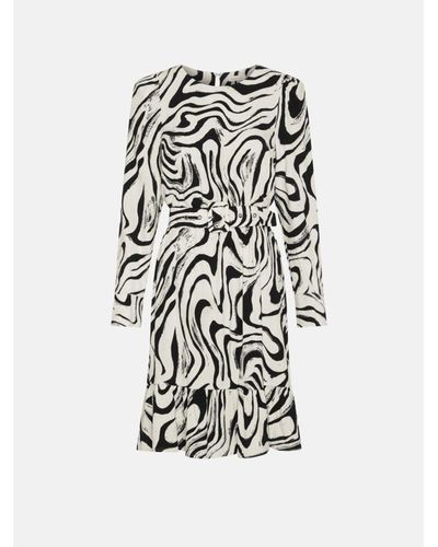 FABIENNE CHAPOT Freddie Dress With Jazzy Zebra Print - White