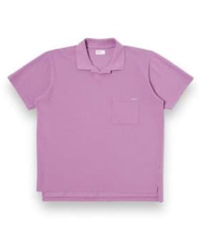 Universal Works Vacation Polo Piquet 30603 Lilac - Violet