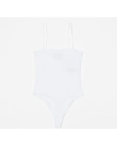 JJXX Spaghetti Strap Bodysuit In - Bianco