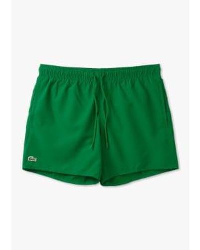 Lacoste Mens core originals swim shorts en vert