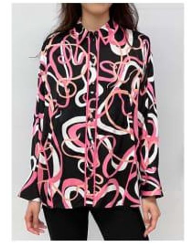 Diane von Furstenberg Alona Celebration Panelled Shirt Size: M, Col: B M - Red